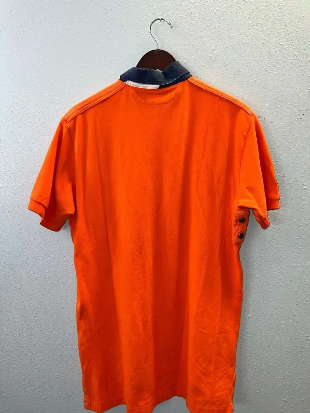 Polo Ralph Lauren Big Pony Orange Rugby Polo Shirt Medium 0211